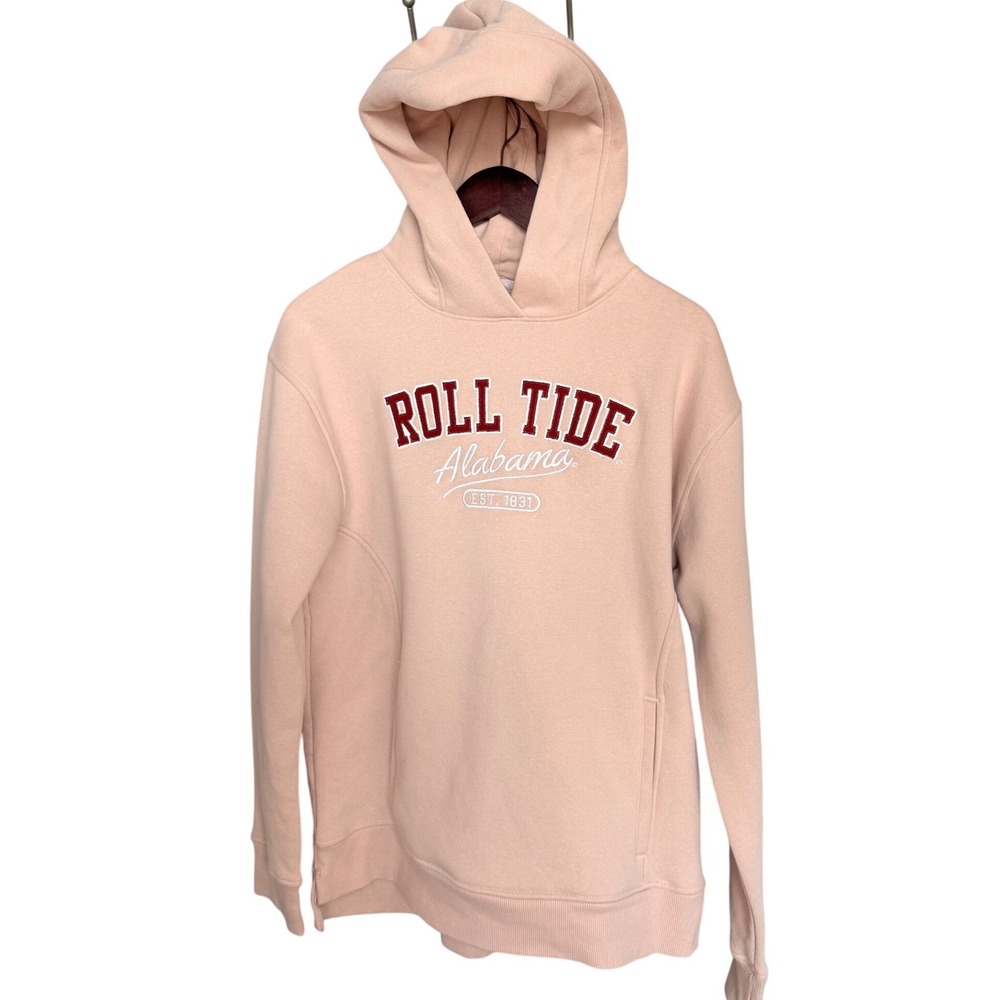 League 91 Alabama Roll Tide Hoodie Sweatshirt Womens Medium Pink NWT NCAA